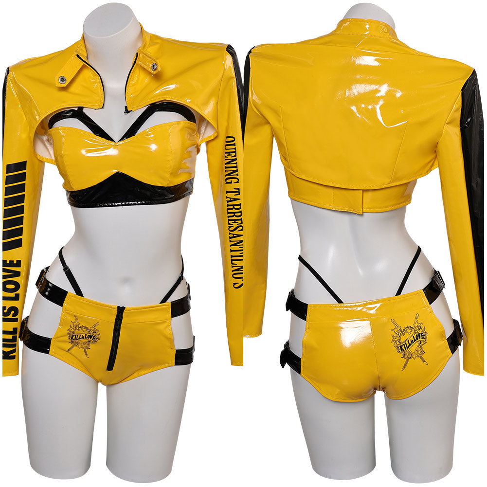 Film Kill Bill(2025) The Bride Lingerie Jaune Sexy Cosplay Costume