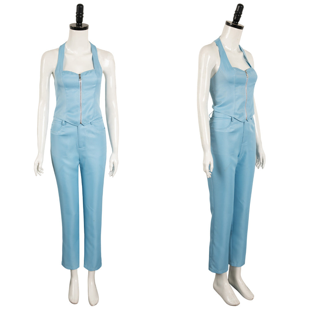 Film MaXXXine(2024) Maxine Tenue Bleue Cosplay Costume