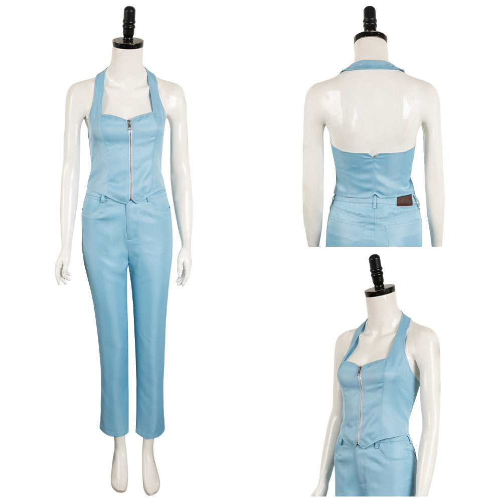 Film MaXXXine(2024) Maxine Tenue Bleue Cosplay Costume