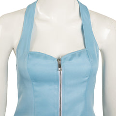 Film MaXXXine(2024) Maxine Tenue Bleue Cosplay Costume