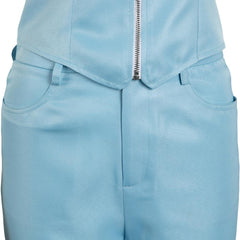 Film MaXXXine(2024) Maxine Tenue Bleue Cosplay Costume