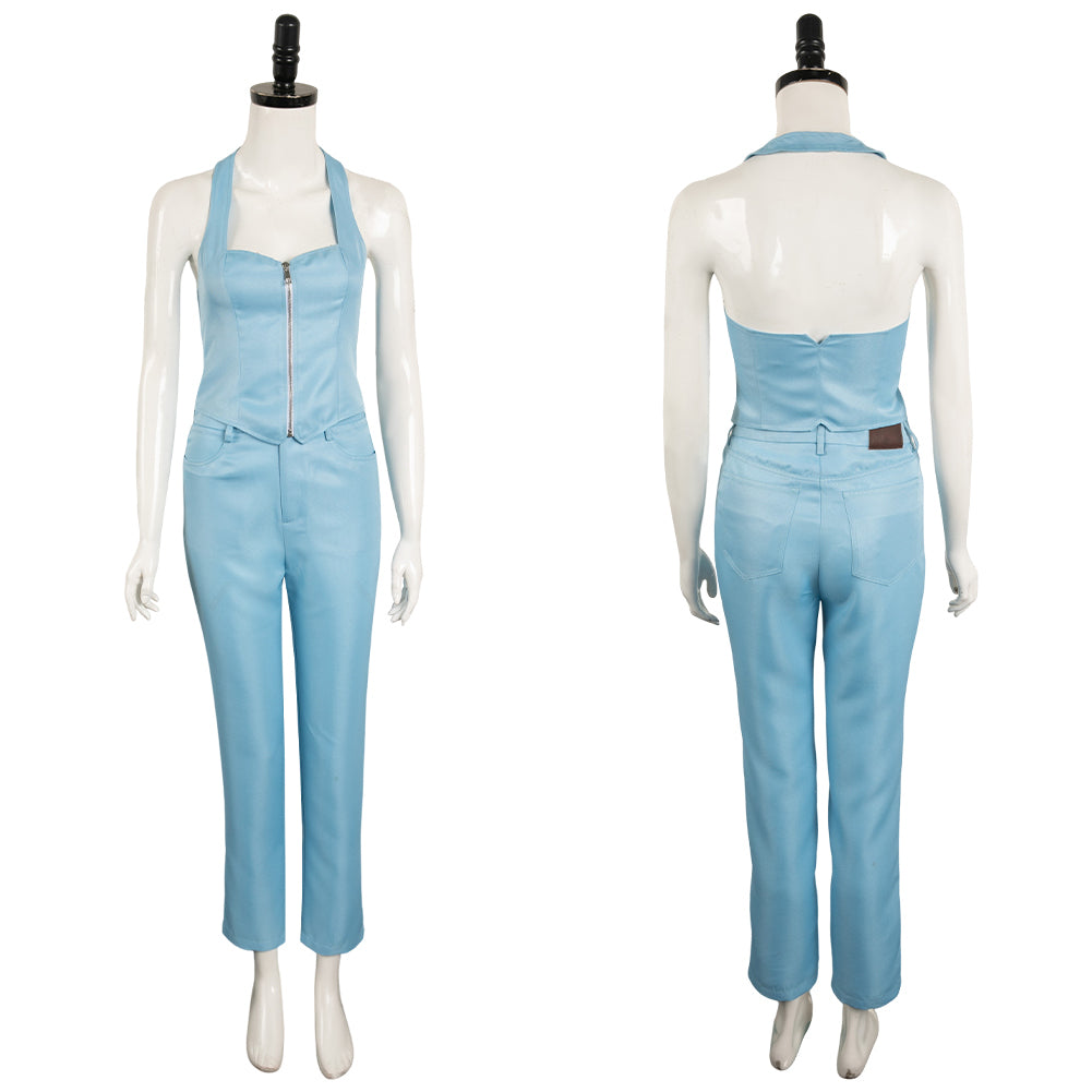 Film MaXXXine(2024) Maxine Tenue Bleue Cosplay Costume