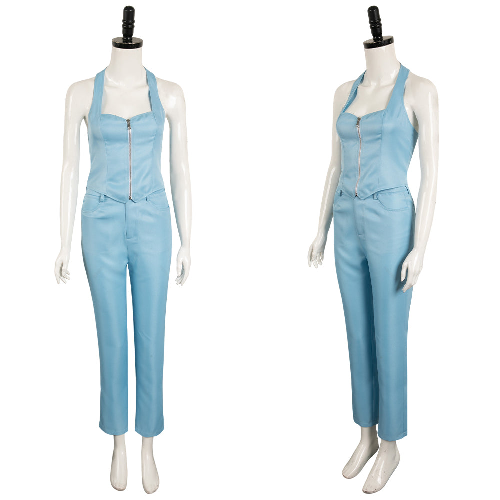Film MaXXXine(2024) Maxine Tenue Bleue Cosplay Costume