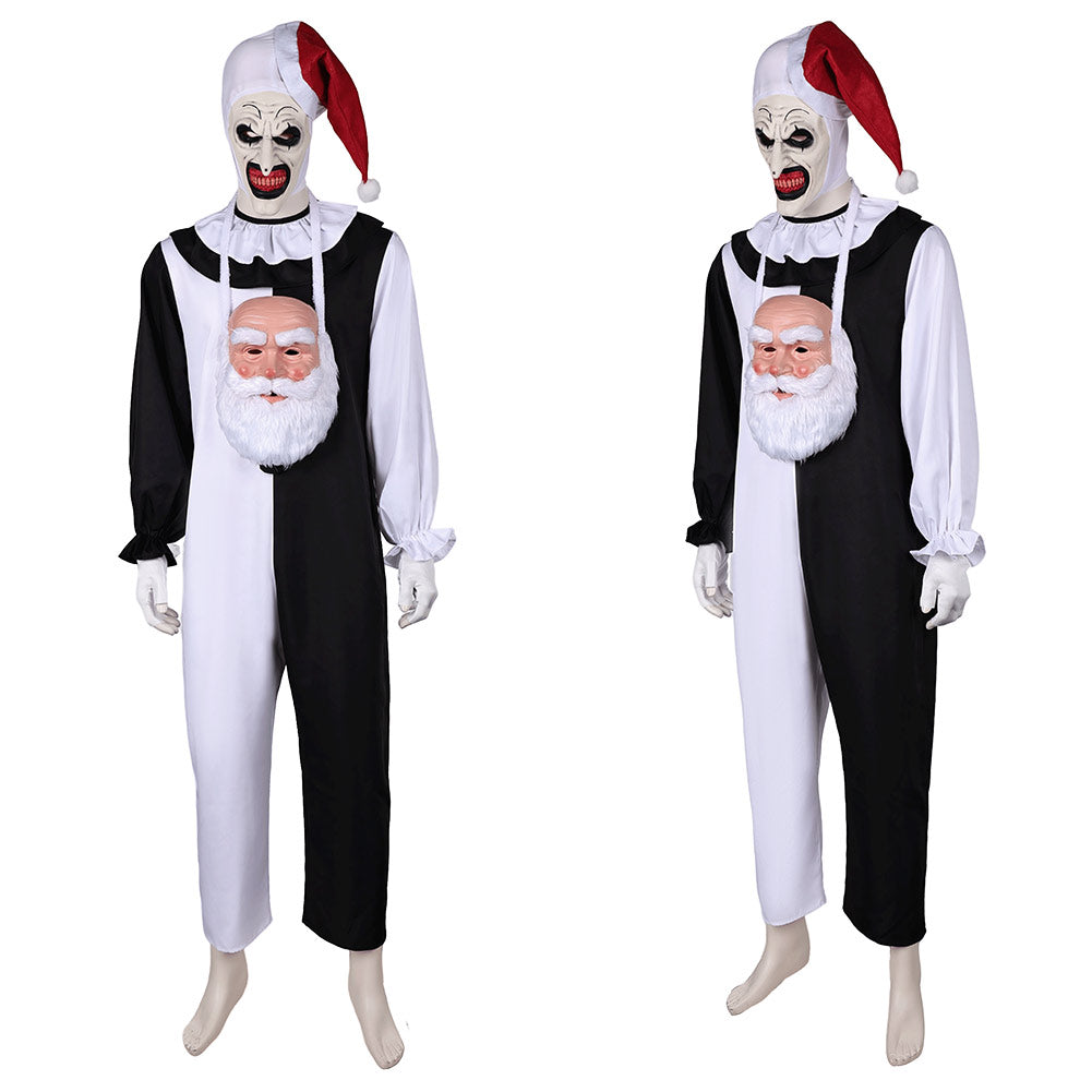 Film Terrifier 3(2024) Art The Clown avec Chapeau Noël Cosplay Costume