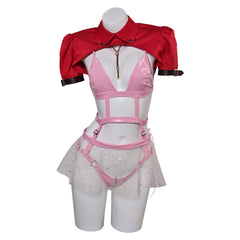 Final Fantasy Aerith Gainsborough Lingerie Sexy Rose Cosplay Costume