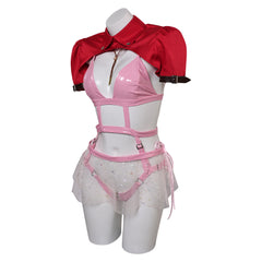 Final Fantasy Aerith Gainsborough Lingerie Sexy Rose Cosplay Costume