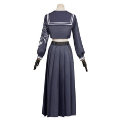 Final Fantasy Tifa Lockhart Tenue d'Uniforme Blance Cosplay Costume