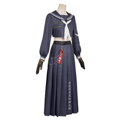 Final Fantasy Tifa Lockhart Tenue d'Uniforme Blance Cosplay Costume
