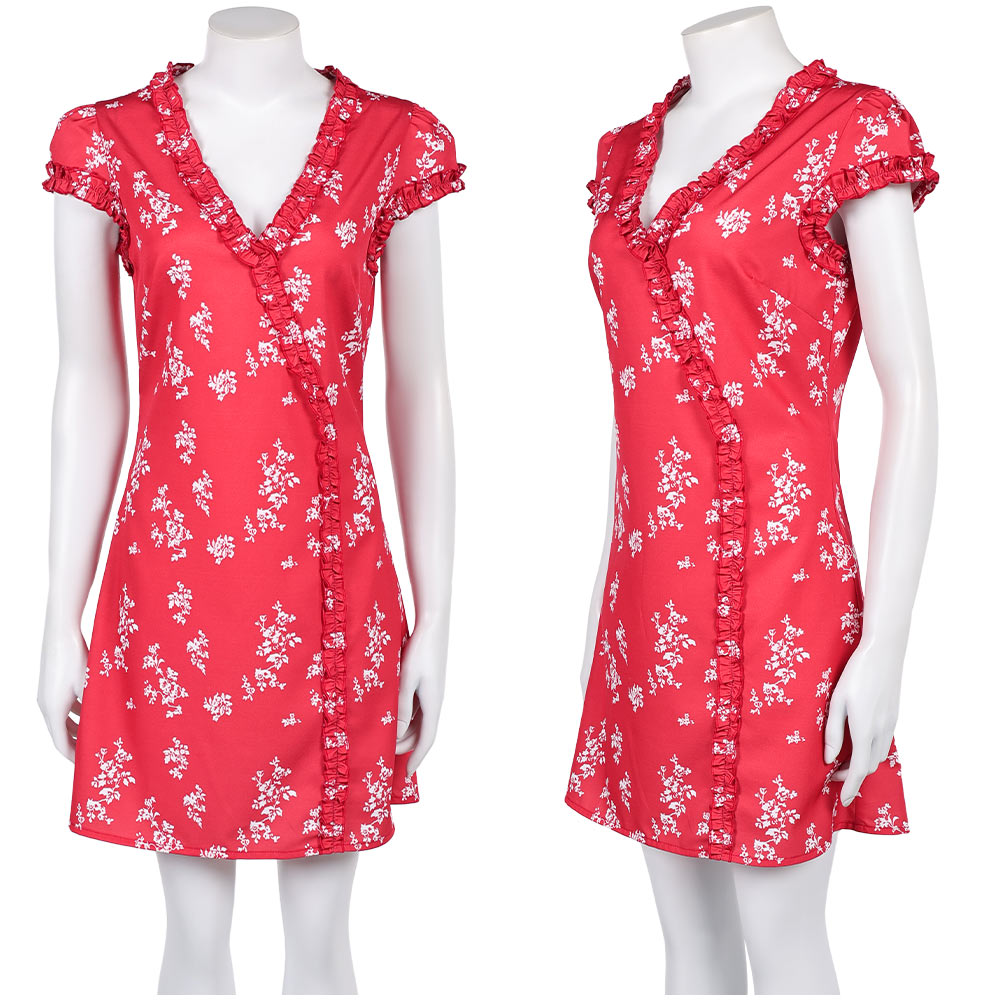 Fleabag Fleabag Robe Imprimée Rouge Cosplay Costume