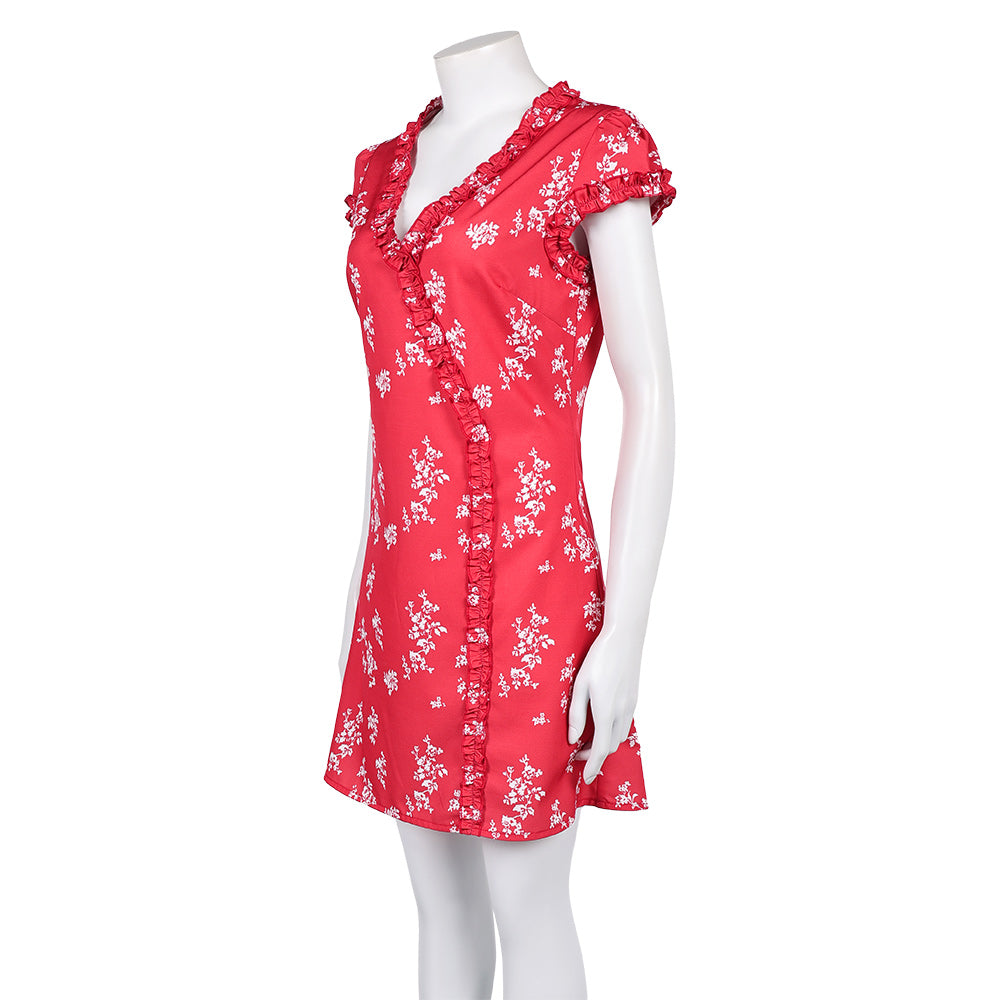 Fleabag Fleabag Robe Imprimée Rouge Cosplay Costume