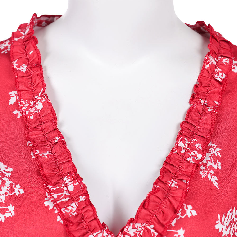 Fleabag Fleabag Robe Imprimée Rouge Cosplay Costume