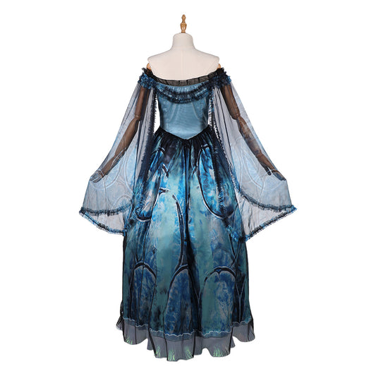Frankenstein Elizabeth Robe Bleue Cosplay Costume