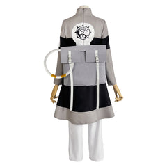 Gachiakuta Aisha Tenue Grise et Noire Cosplay Costume