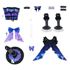 Genshin Impact Clorinde Tenue Violette Cosplay Costume