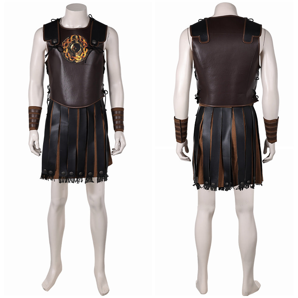 Gladiator 2(2024) Lucius Tenue Brune Cosplay Costume