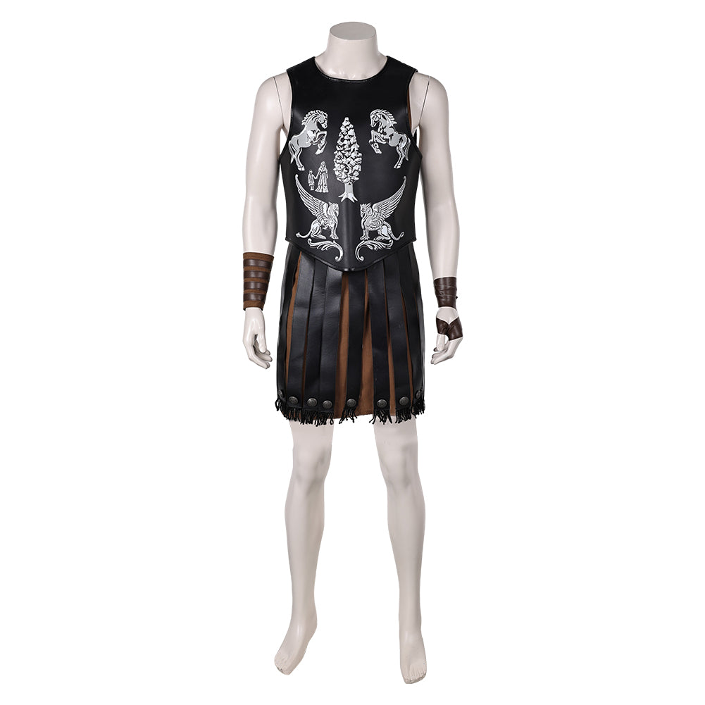 Gladiator 2(2024) Lucius Tenue Noire Cosplay Costume