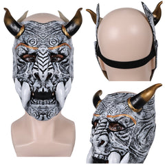 Hannya Diable Japonais Masque Gris Cosplay Accessoire