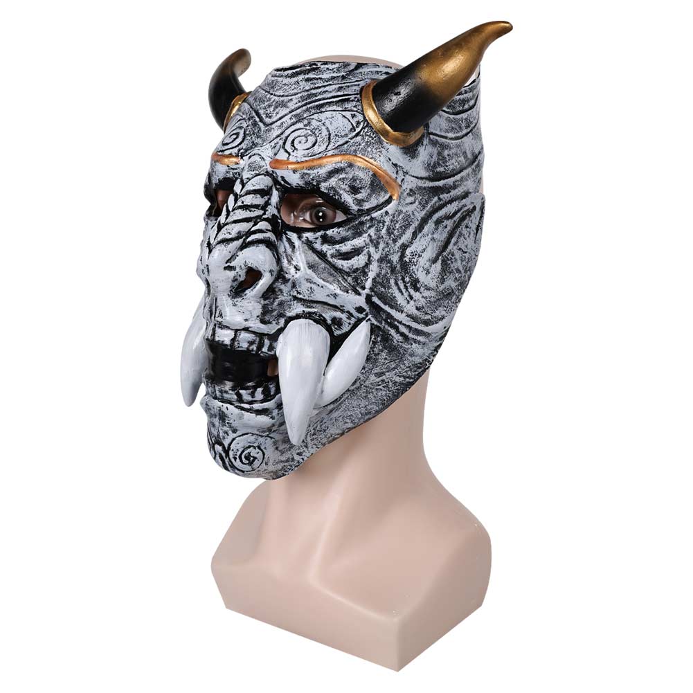 Hannya Diable Japonais Masque Gris Cosplay Accessoire