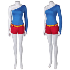 Harley Quinn Saison 5(2025) Harley Quinn Tenue Bleue et Rouge Cosplay Costume