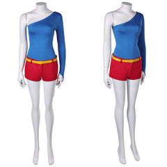 Harley Quinn Saison 5(2025) Harley Quinn Tenue Bleue et Rouge Cosplay Costume