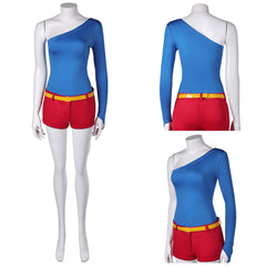 Harley Quinn Saison 5(2025) Harley Quinn Tenue Bleue et Rouge Cosplay Costume