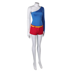 Harley Quinn Saison 5(2025) Harley Quinn Tenue Bleue et Rouge Cosplay Costume