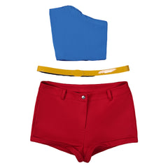 Harley Quinn Saison 5(2025) Harley Quinn Tenue Bleue et Rouge Cosplay Costume