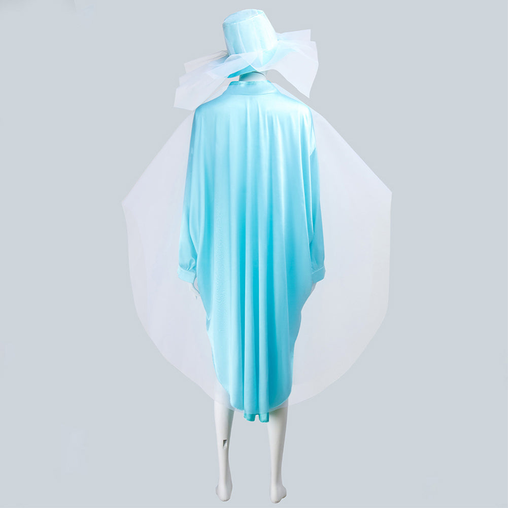 Haunted Mansion Ghost Bride Robe Bleue Cosplay Costume