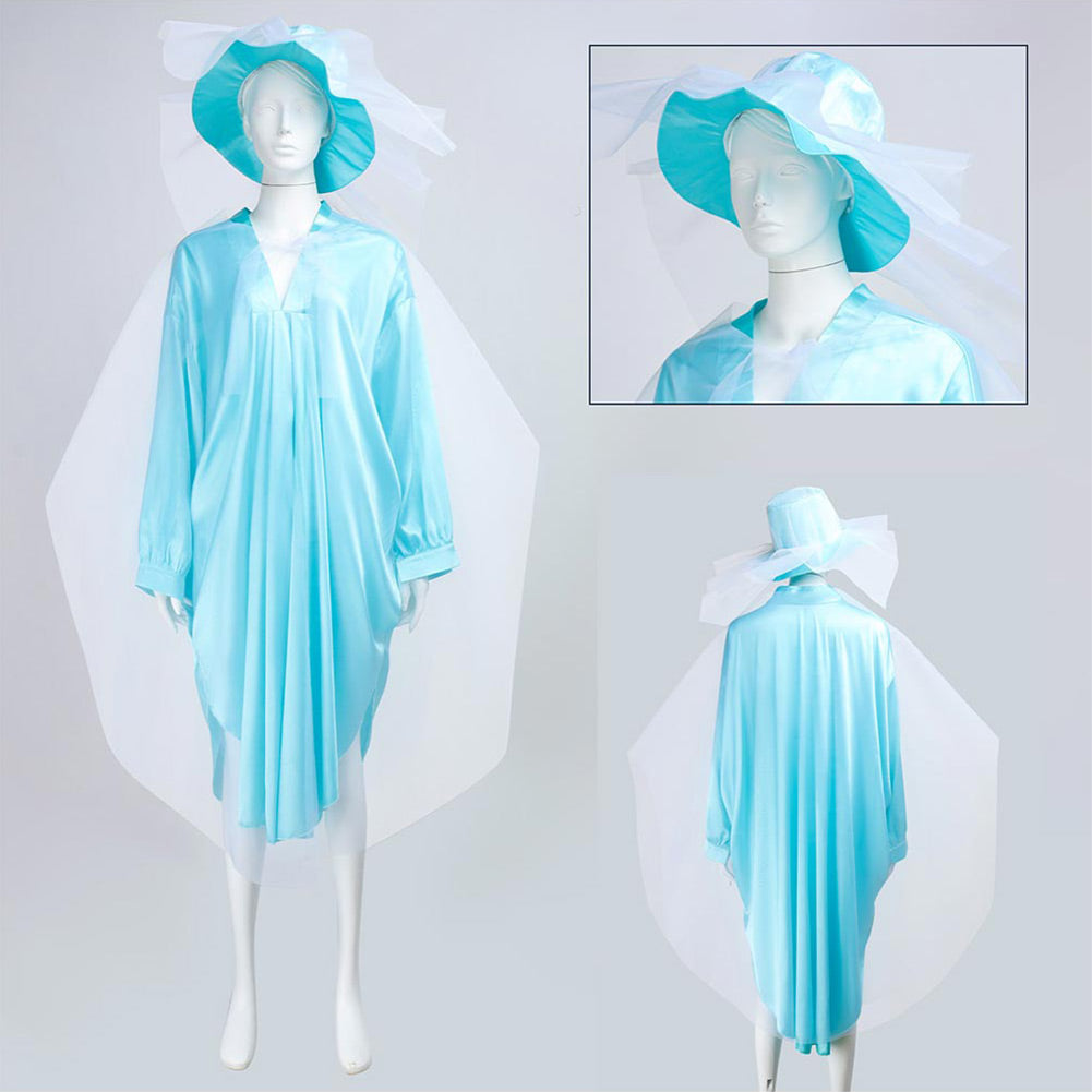 Haunted Mansion Ghost Bride Robe Bleue Cosplay Costume