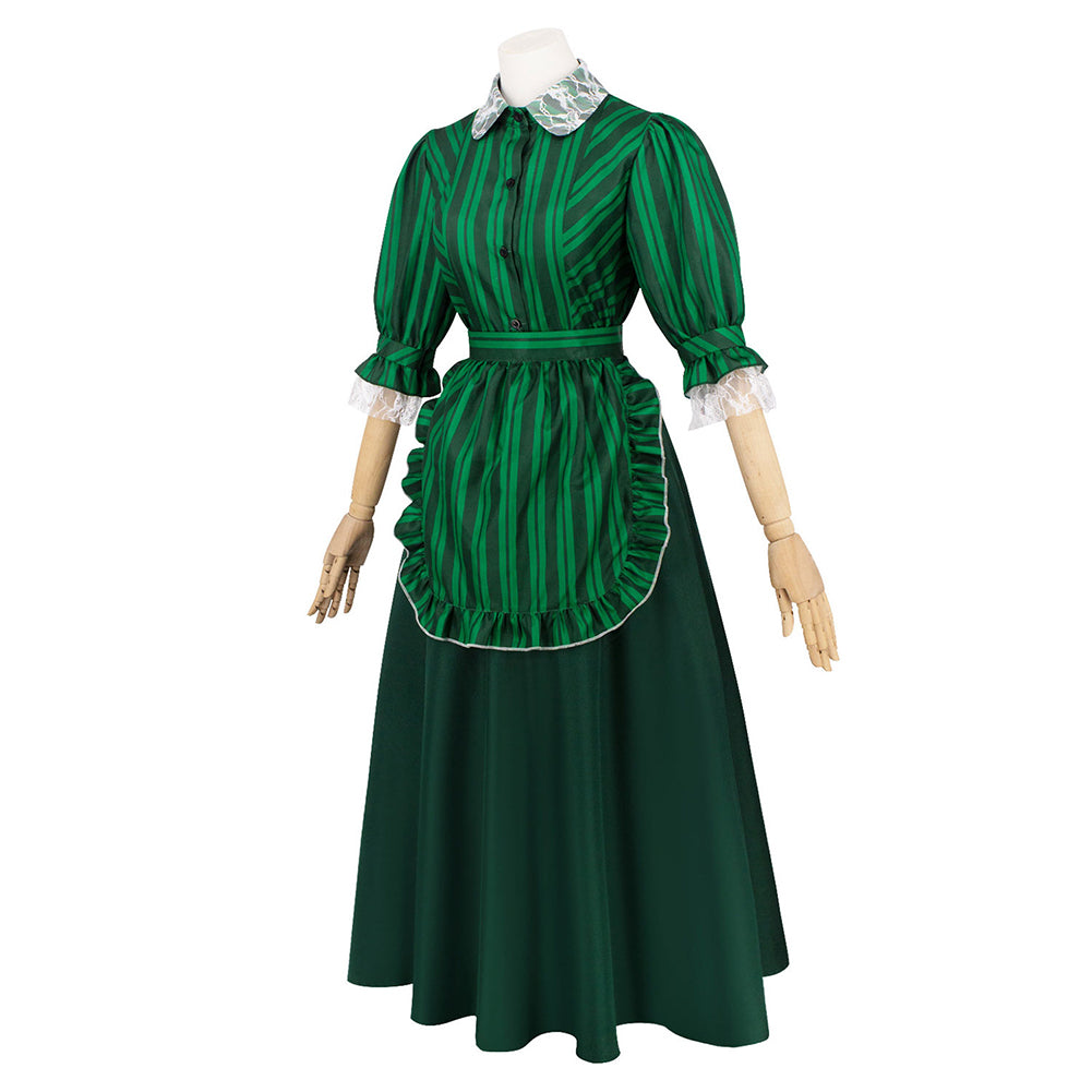 Haunted Mansion Maid Jupe Verte Cosplay Costume