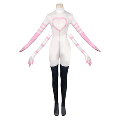 Hazbin Hotel 2 Angel Dust Tenue Blanche Cosplay Costume