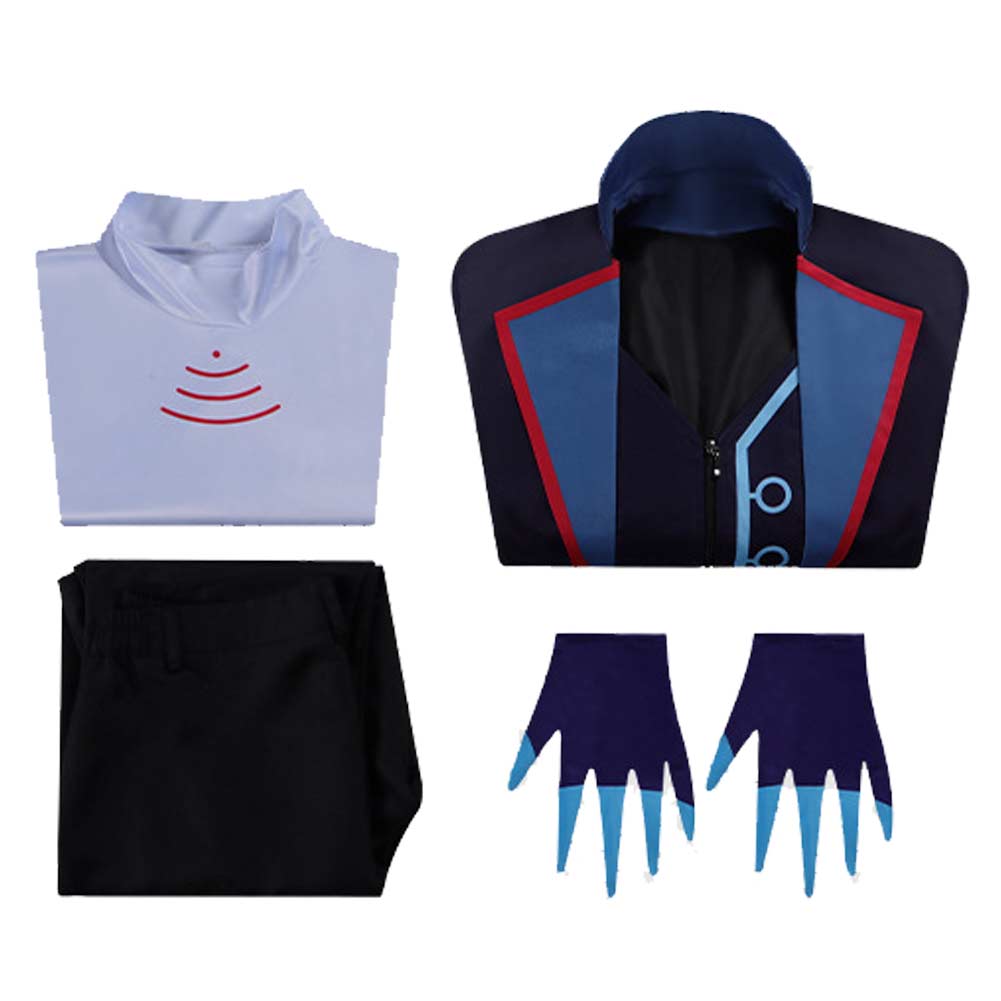 Hazbin Hotel 2‎ Vox Tenue Noire Cosplay Costume Ver.2