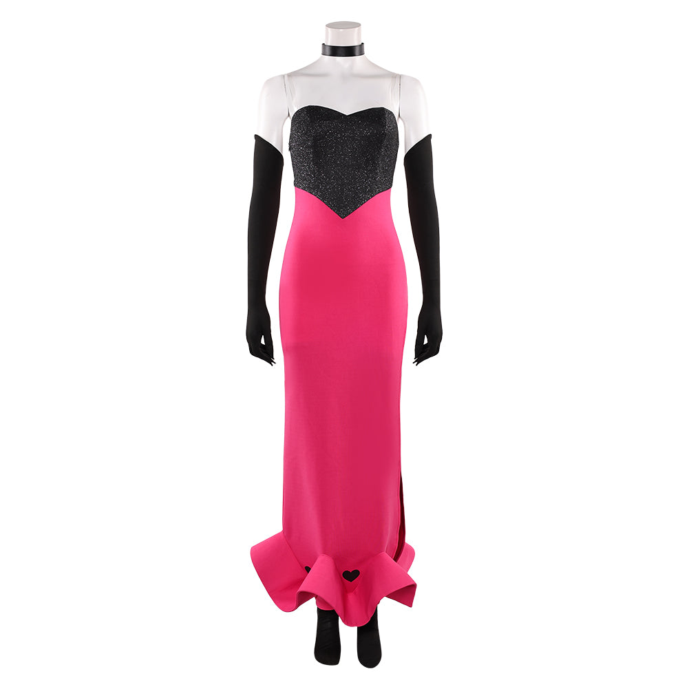 Hazbin Hotel 2(2025) Angel Dust Robe Rose et Noire Cosplay Costume