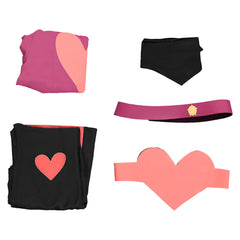 Hazbin Hotel 2(2025) Angel Dust Tenue Rose et Noire Cosplay Costume