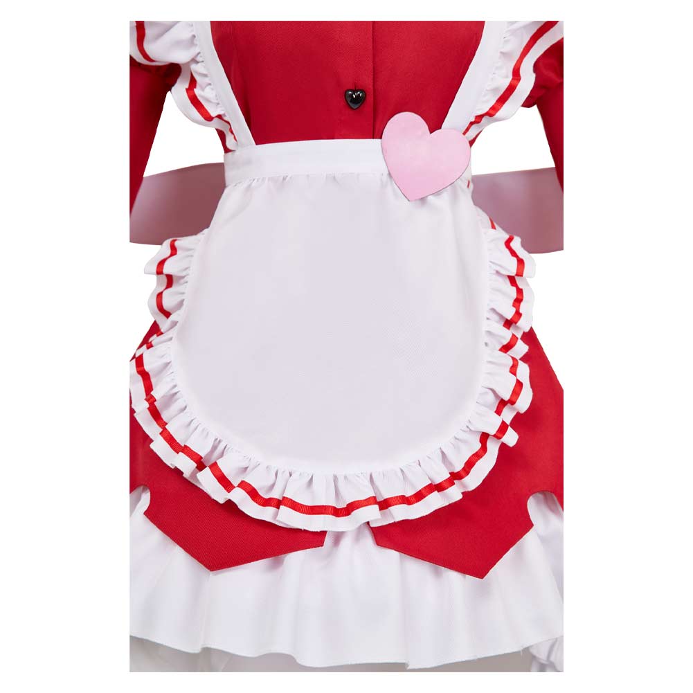 Hazbin Hotel 2(2025) Carmilla Carmine Ensemble Maid Robe Rouge Cosplay Costume
