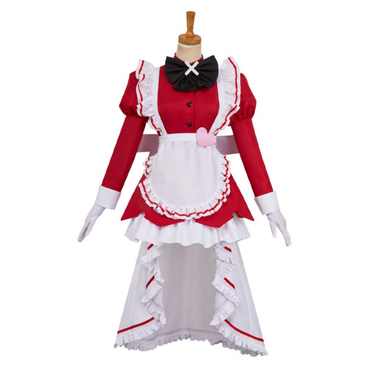 Hazbin Hotel 2(2025) Carmilla Carmine Ensemble Maid Robe Rouge Cosplay Costume