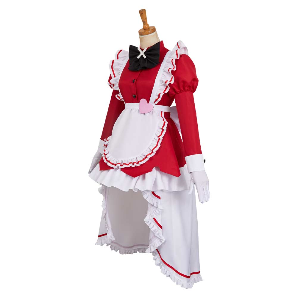 Hazbin Hotel 2(2025) Carmilla Carmine Ensemble Maid Robe Rouge Cosplay Costume