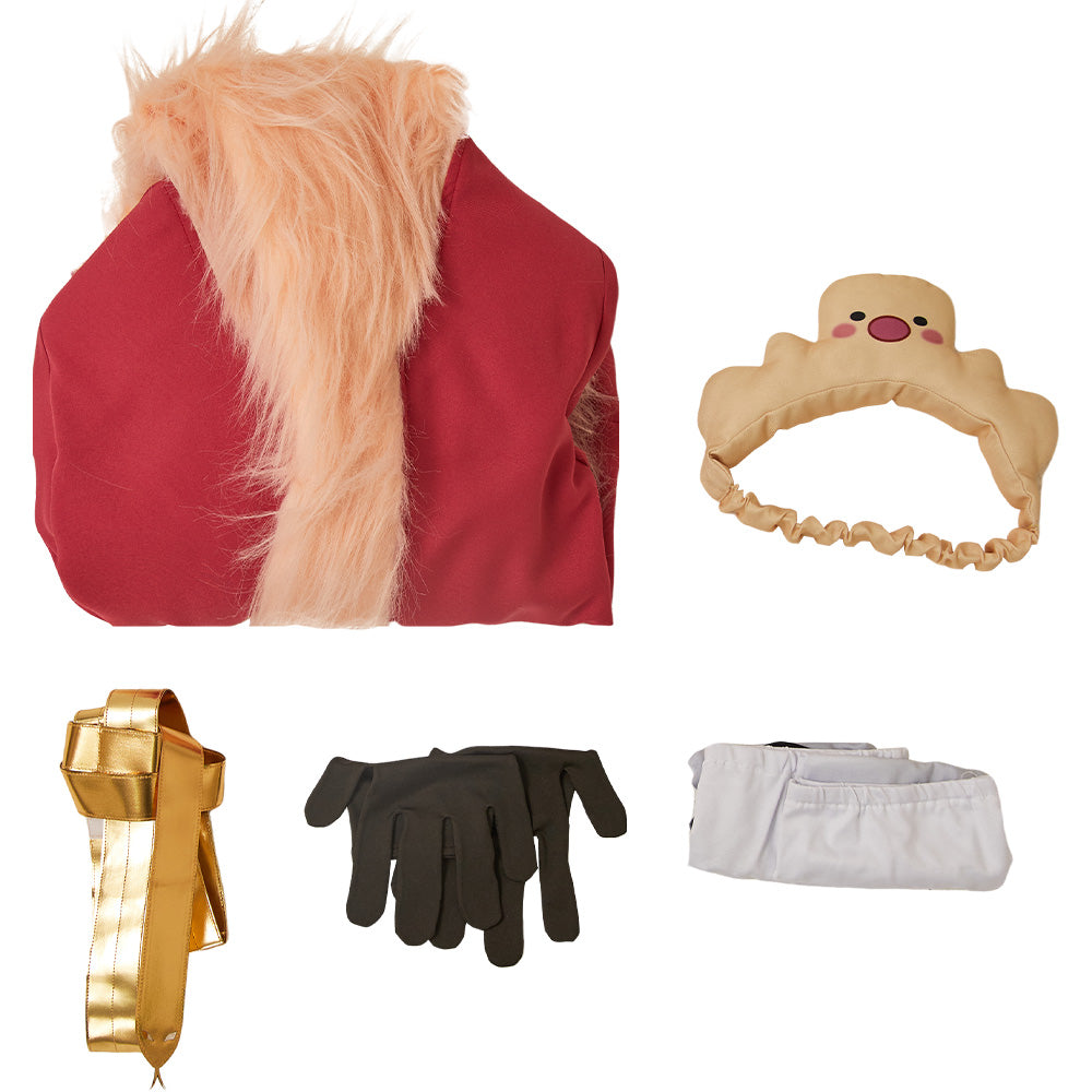 Hazbin Hotel 2(2025) Lucifer Tenue en Peluche Rouge Cosplay Costume