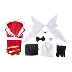 Hazbin Hotel 2(2025) Lucifer Tenue Rouge Butler Cosplay Costume