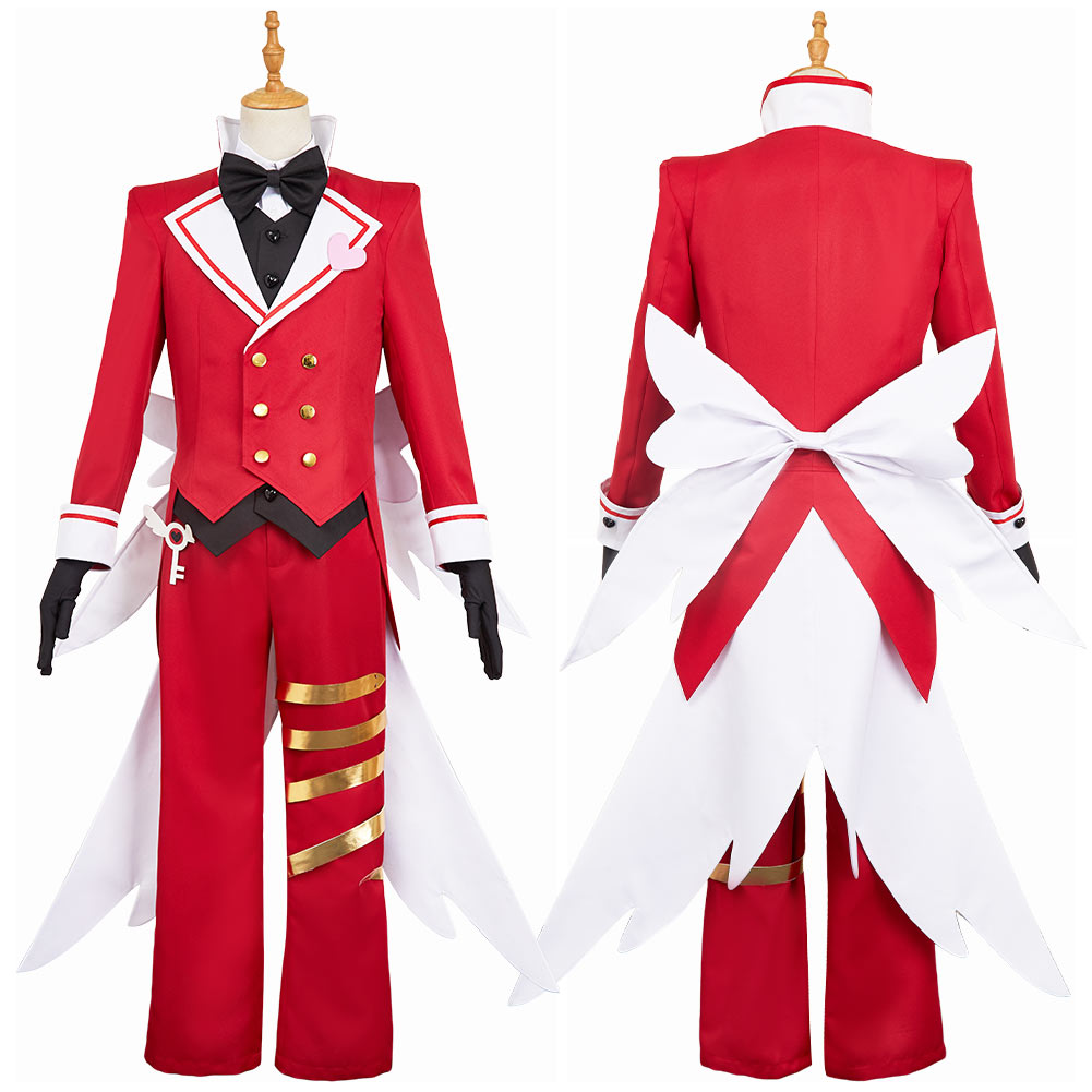 Hazbin Hotel 2(2025) Lucifer Tenue Rouge Butler Cosplay Costume