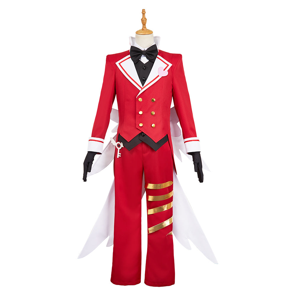 Hazbin Hotel 2(2025) Lucifer Tenue Rouge Butler Cosplay Costume