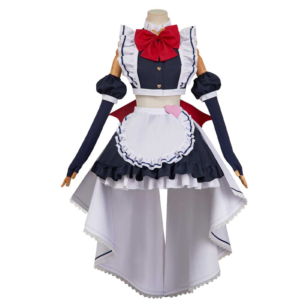 Hazbin Hotel 2(2025) Velvette Ensemble Maid Robe Rouge et Noire Cosplay Costume