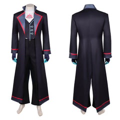 Hazbin Hotel Saison 2‎(2025) Vox Trench Long Noir Cosplay Costume