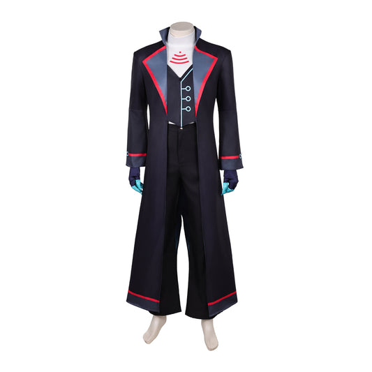 Hazbin Hotel Saison 2‎(2025) Vox Trench Long Noir Cosplay Costume