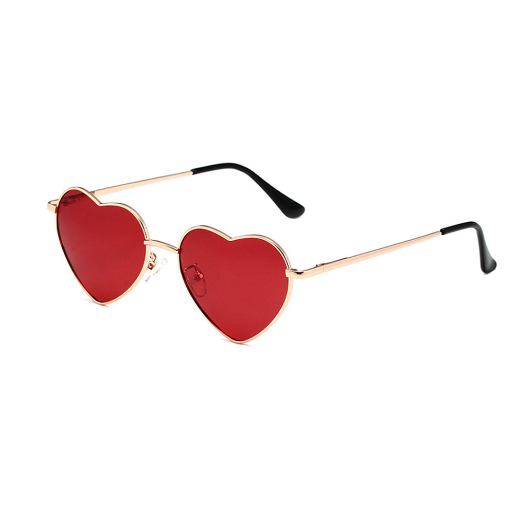 Hazbin Hotel(2024) Valentino Lunettes de Soleil Rétro en Forme de Coeur Cosplay Accessoire