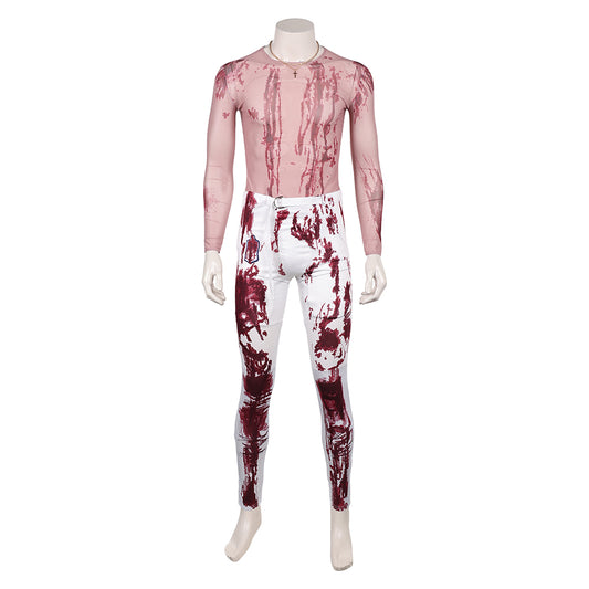 Him(2025) Cameron Cade Tenue Blanche Taché de Sang Cosplay Costume