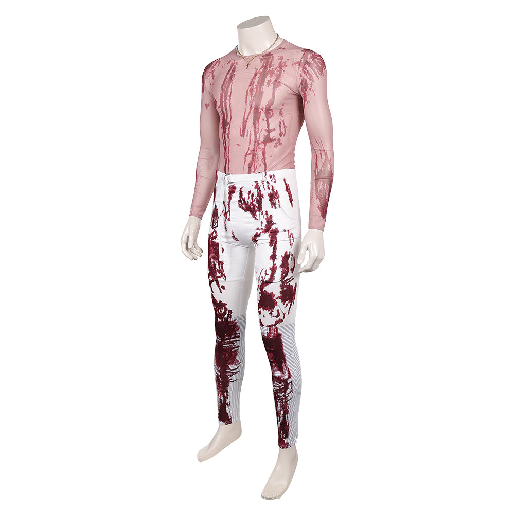 Him(2025) Cameron Cade Tenue Blanche Taché de Sang Cosplay Costume