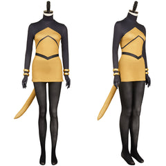 Hollow Knight: Silksong(2025) Shakra Tenue Jaune et Noire Cosplay Costume