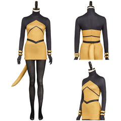 Hollow Knight: Silksong(2025) Shakra Tenue Jaune et Noire Cosplay Costume