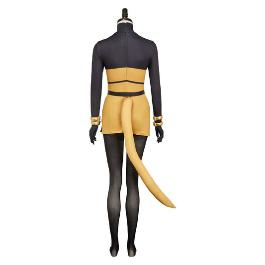 Hollow Knight: Silksong(2025) Shakra Tenue Jaune et Noire Cosplay Costume